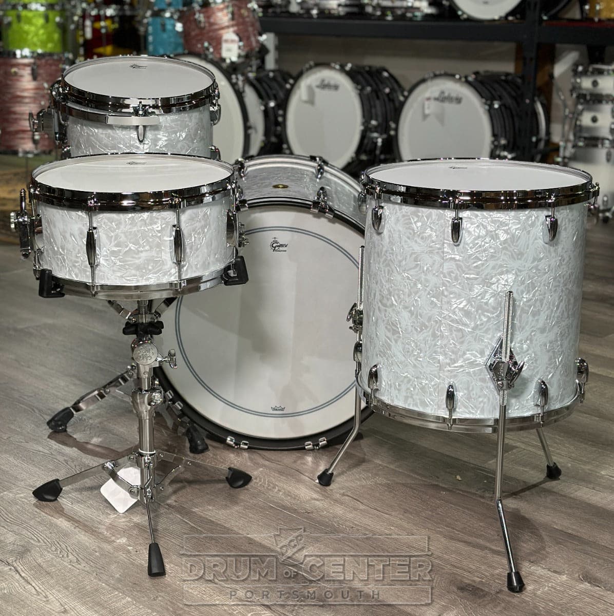 Gretsch USA Custom 4pc Drum Set 60s Marine Pearl