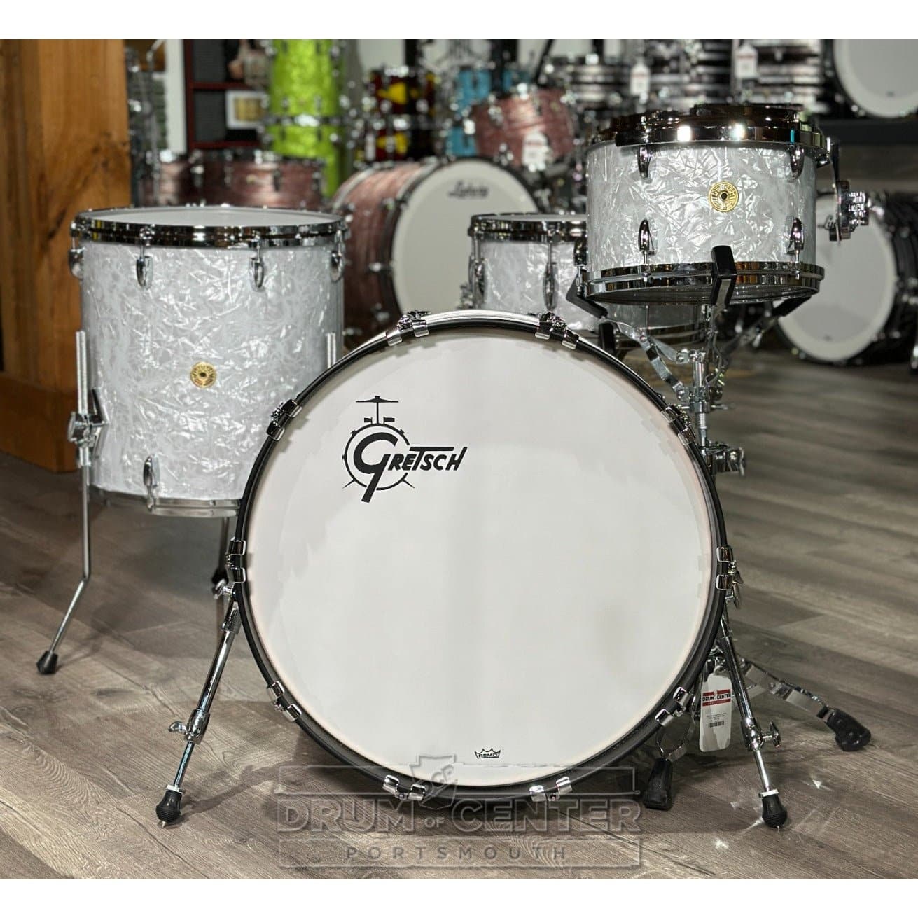 Gretsch USA Custom 4pc Drum Set 60s Marine Pearl
