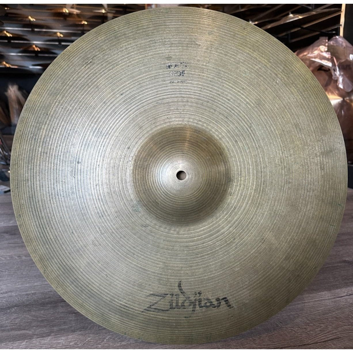 Used Zildjian A Rock Ride Cymbal 20" (Natural)