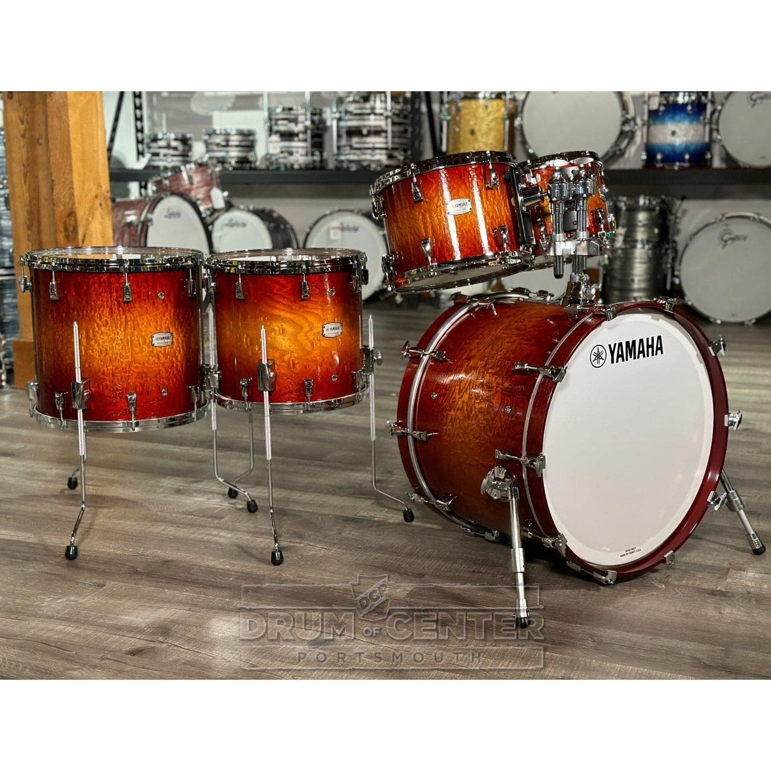 Yamaha PHX 5pc Drum Set Textured Amber