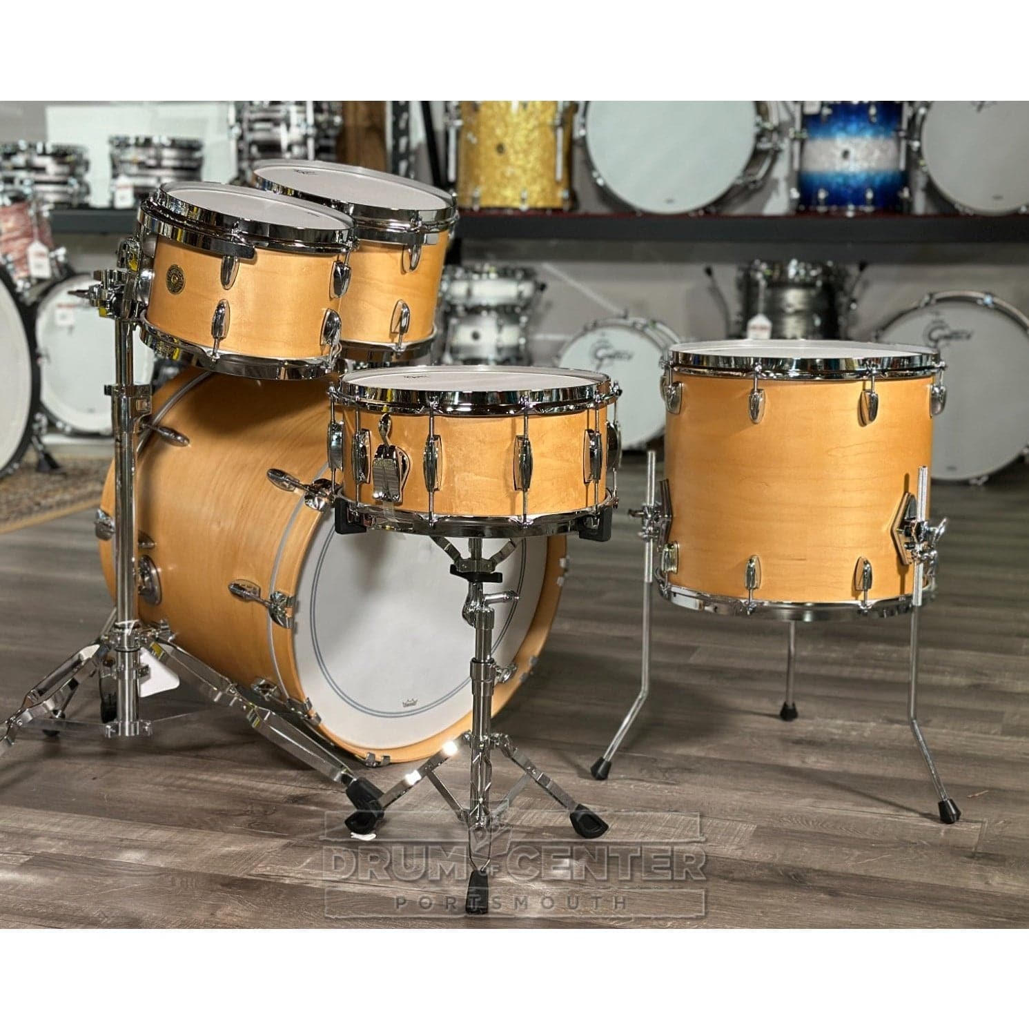 Gretsch Broadkaster 5pc Drum Set Satin Natural