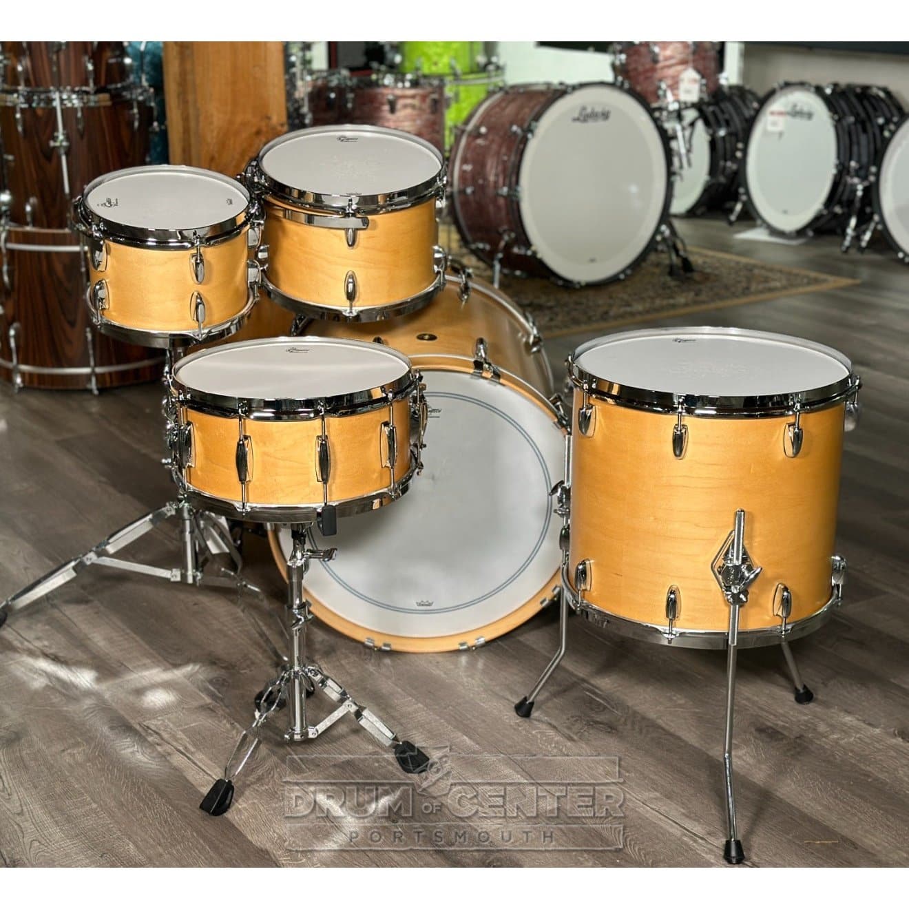 Gretsch Broadkaster 5pc Drum Set Satin Natural
