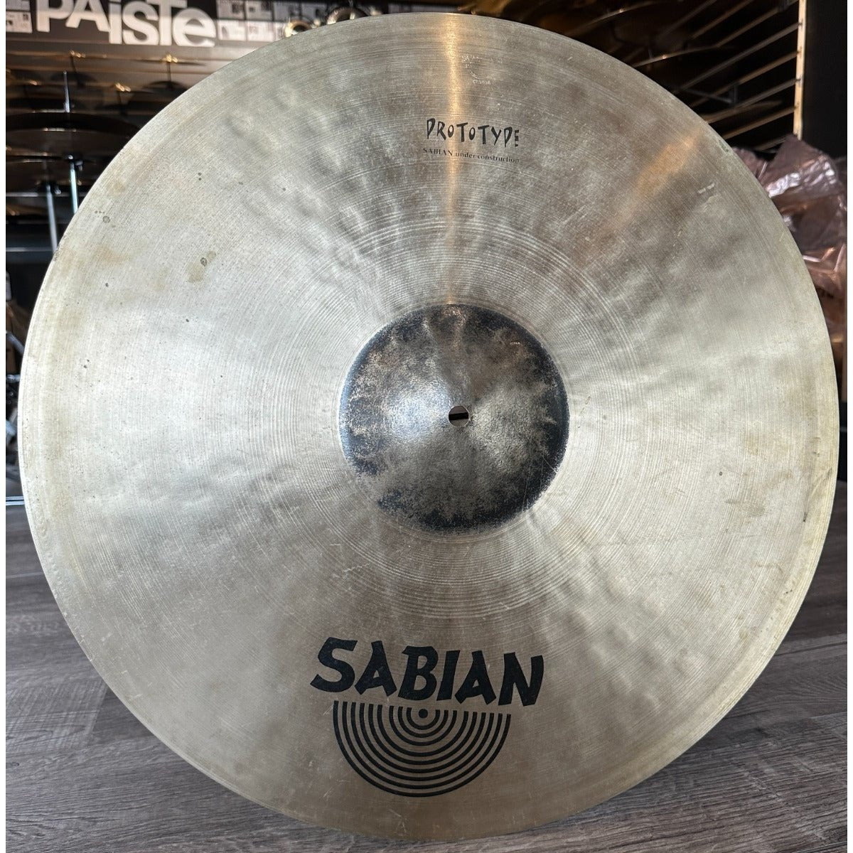 Used Sabian HHX Prototype Ride Cymbal 22" w/Flanged Edge