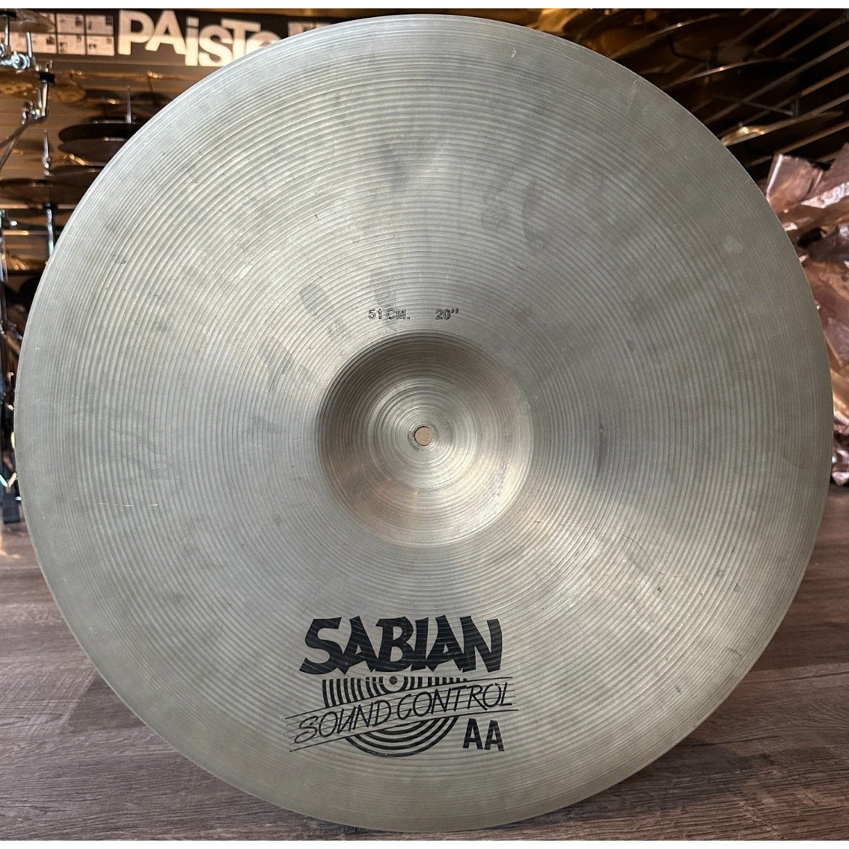 Used Vintage Sabian AA Sound Control Ride Cymbal 20"
