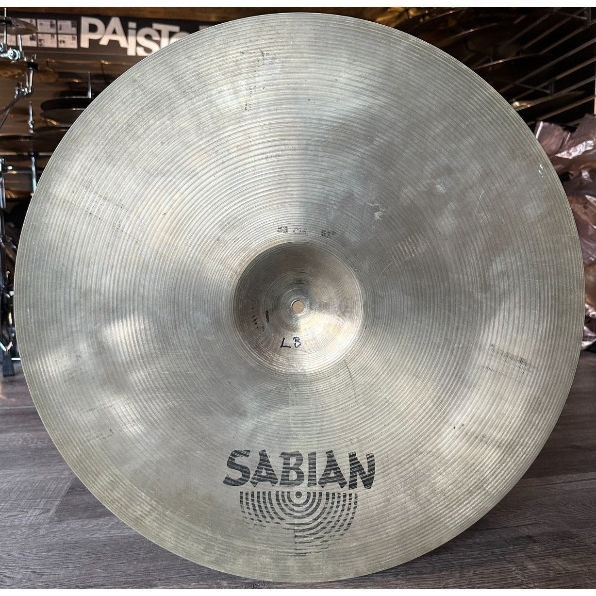 Used Vintage Sabian Dry Ride Cymbal 21"