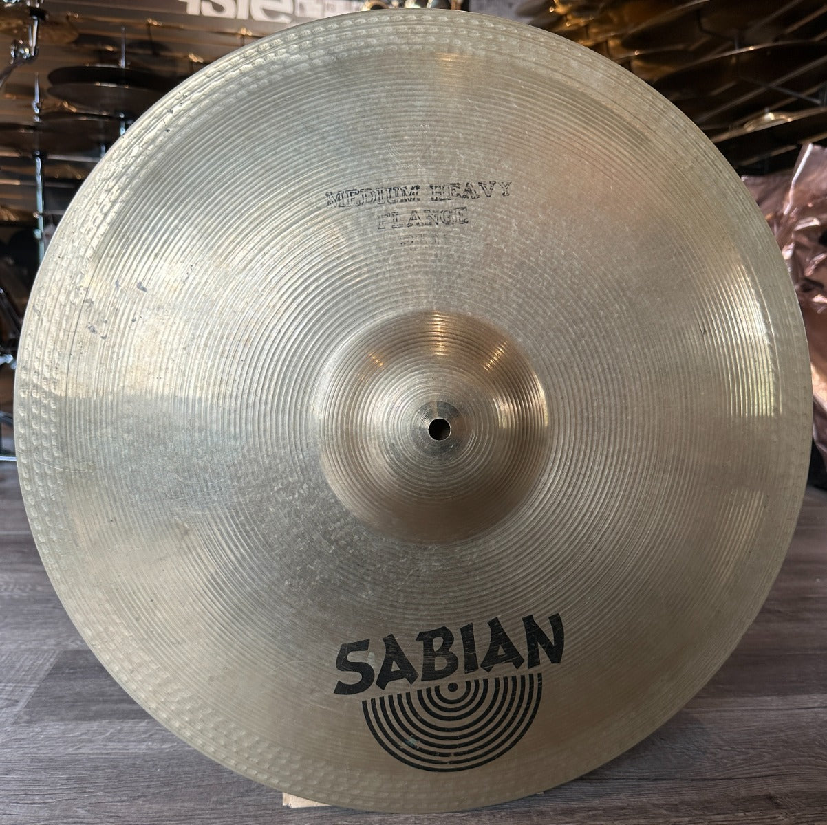 Used Vintage Sabian Medium Heavy Flange Ride Cymbal 20"