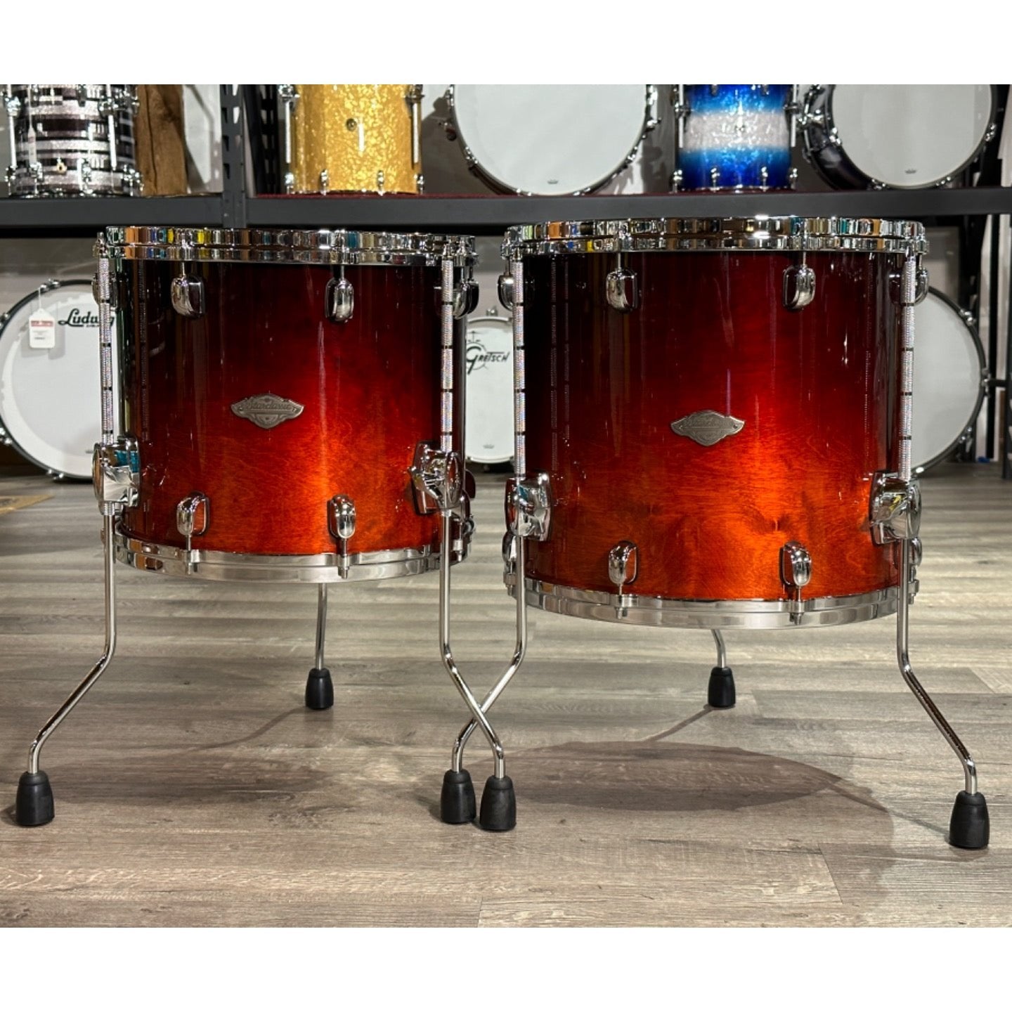 Used Tama Starclassic Performer 5pc Drum Set Dark Cherry Fade