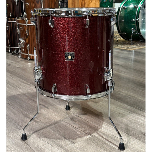 Used Tama Superstar Classic 3pc Drum Set Dark Red Sparkle