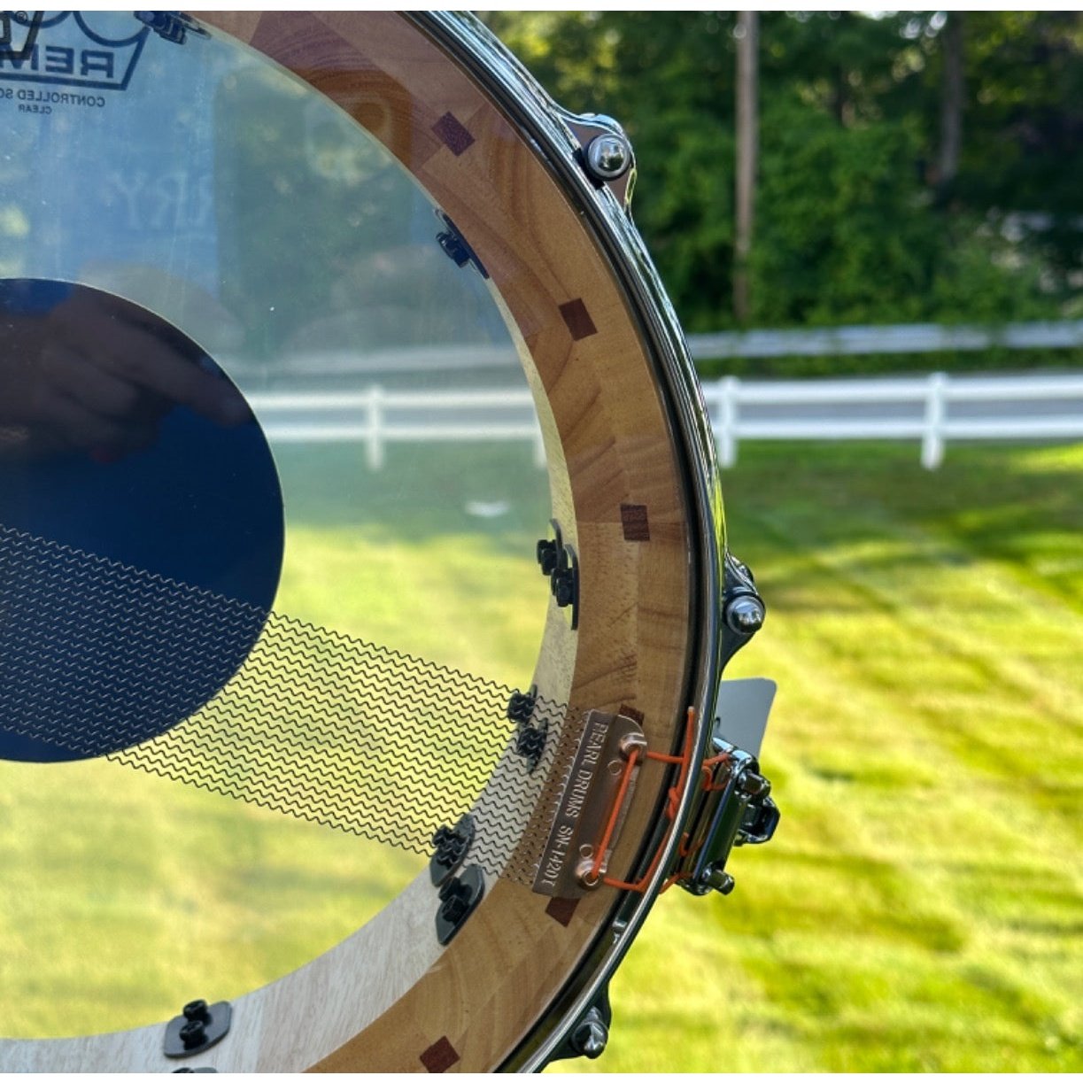 Used Pearl Stavecraft Thai Oak Snare Drum 14x5