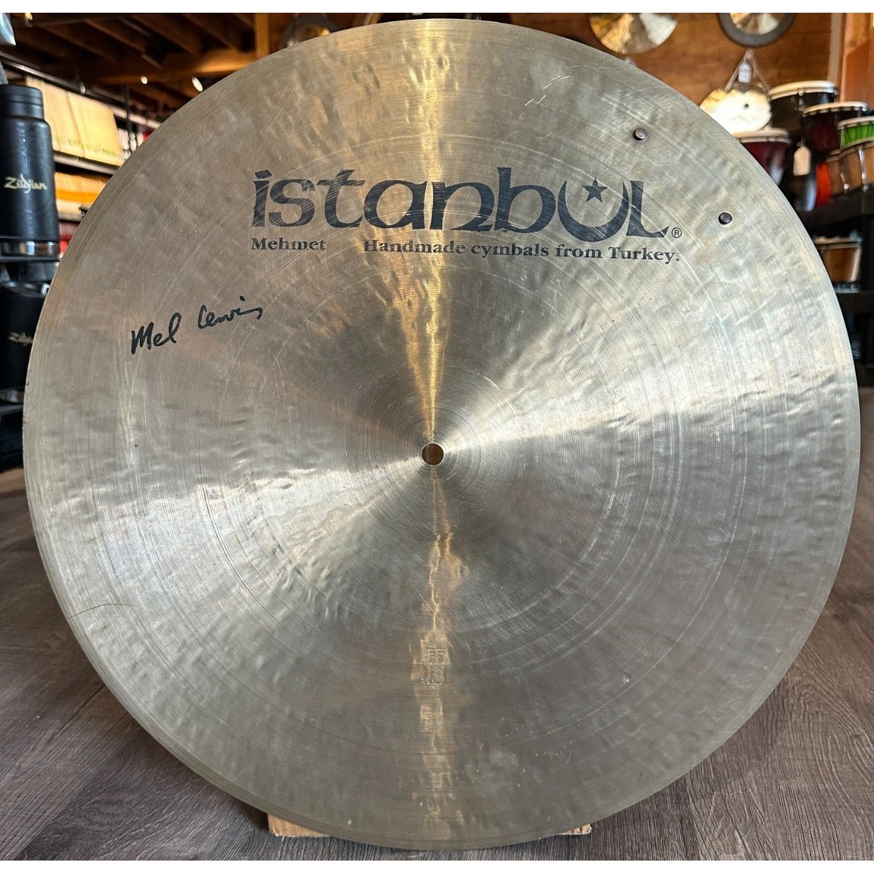 Used Istanbul Mehmet Mel Lewis Ride Cymbal 21"