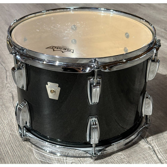 Used Ludwig Classic Maple 4pc Drum Set Black Sparkle