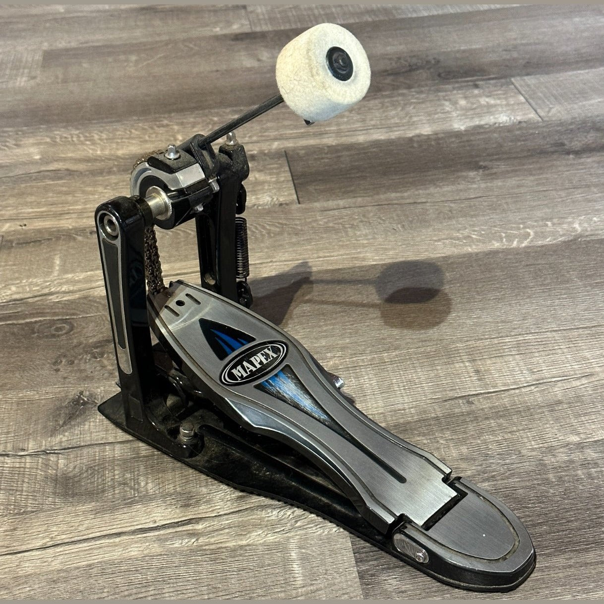 Used Mapex Falcon Dual Chain Single Bass Drum Pedal w/Bag