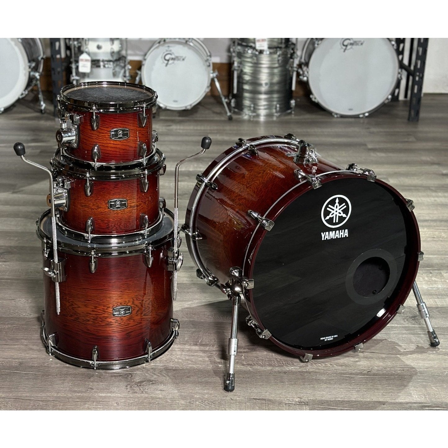 Used Yamaha Live Custom Oak 4pc Shadow Sunburst