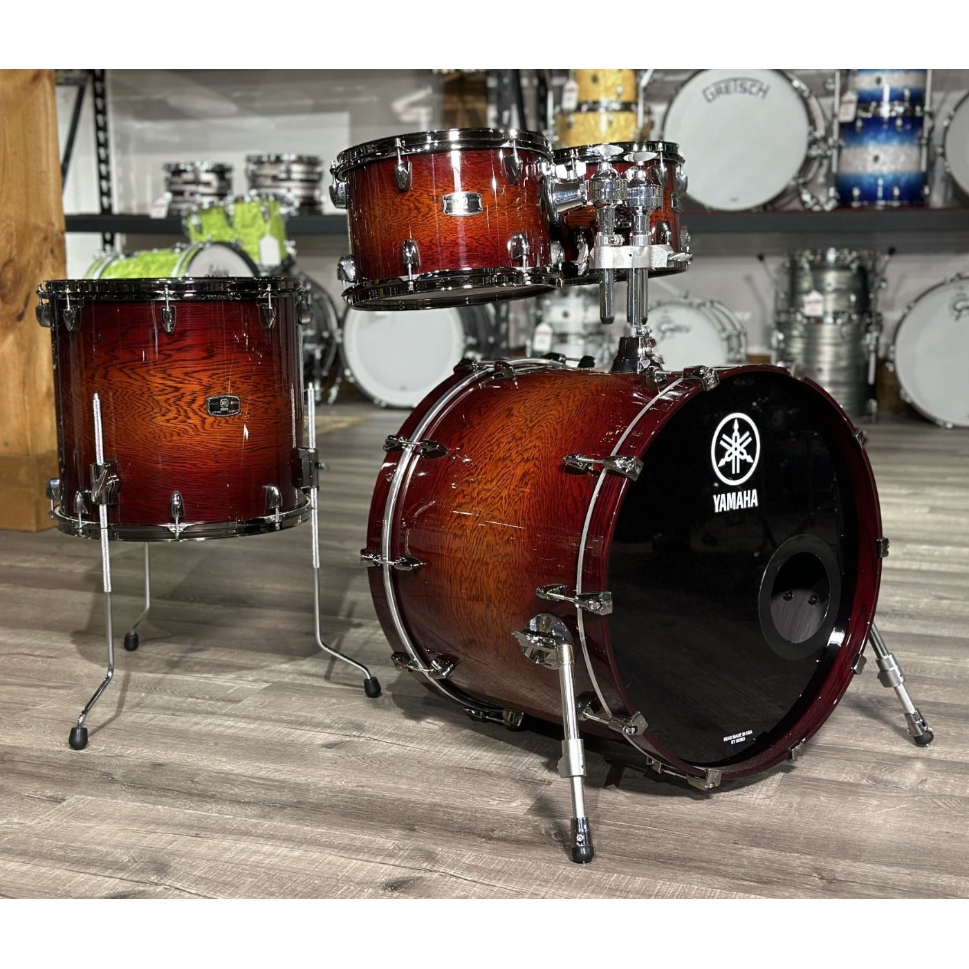 Used Yamaha Live Custom Oak 4pc Shadow Sunburst