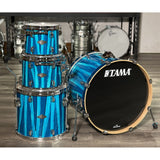 Used Tama Starclassic Performer 4pc Drum Set Sky Blue Aurora