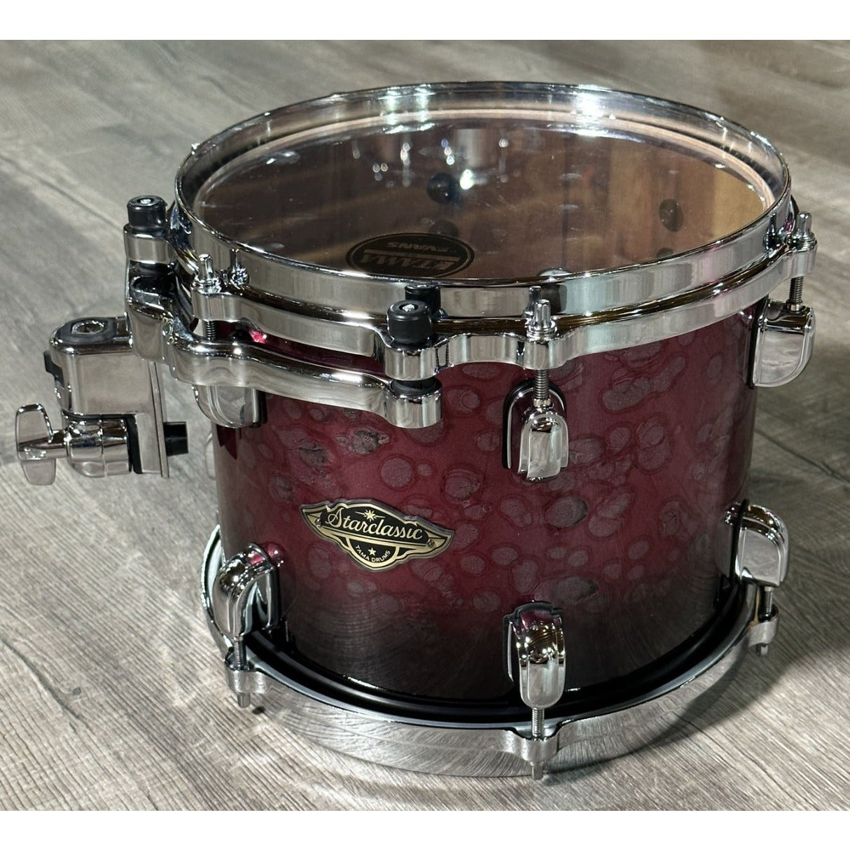 Used Tama Starclassic Walnut/Birch 5pc Drum Set Molten Dark Raspberry Fade