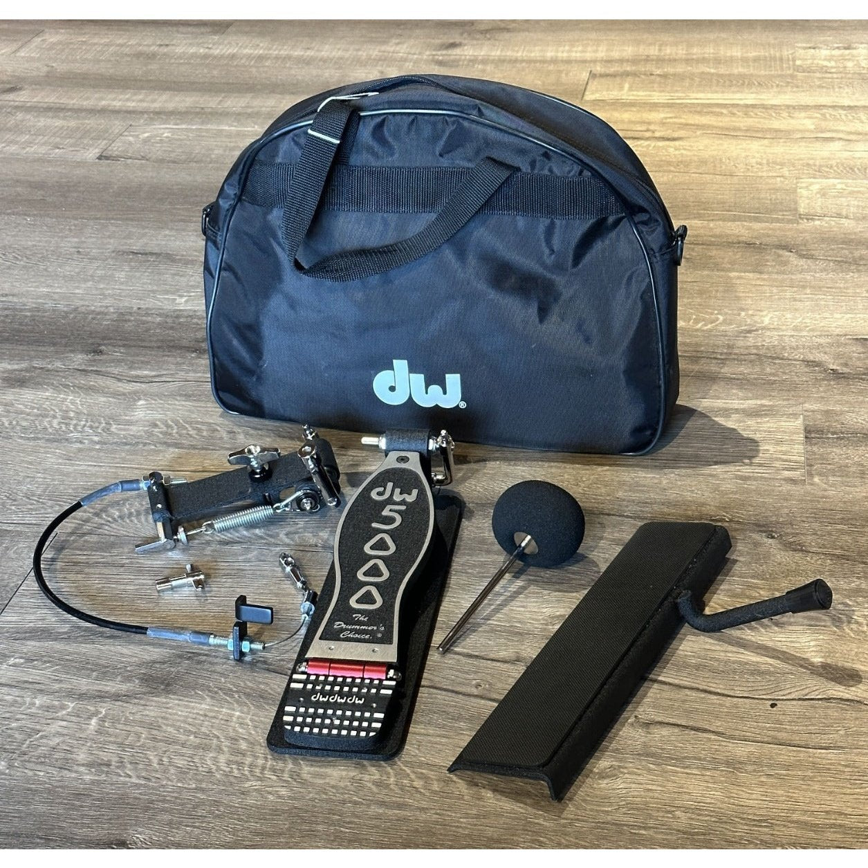 Used DW Drum Workshop 5000 Series Cajon Bass Drum Foot Pedal w/Bag