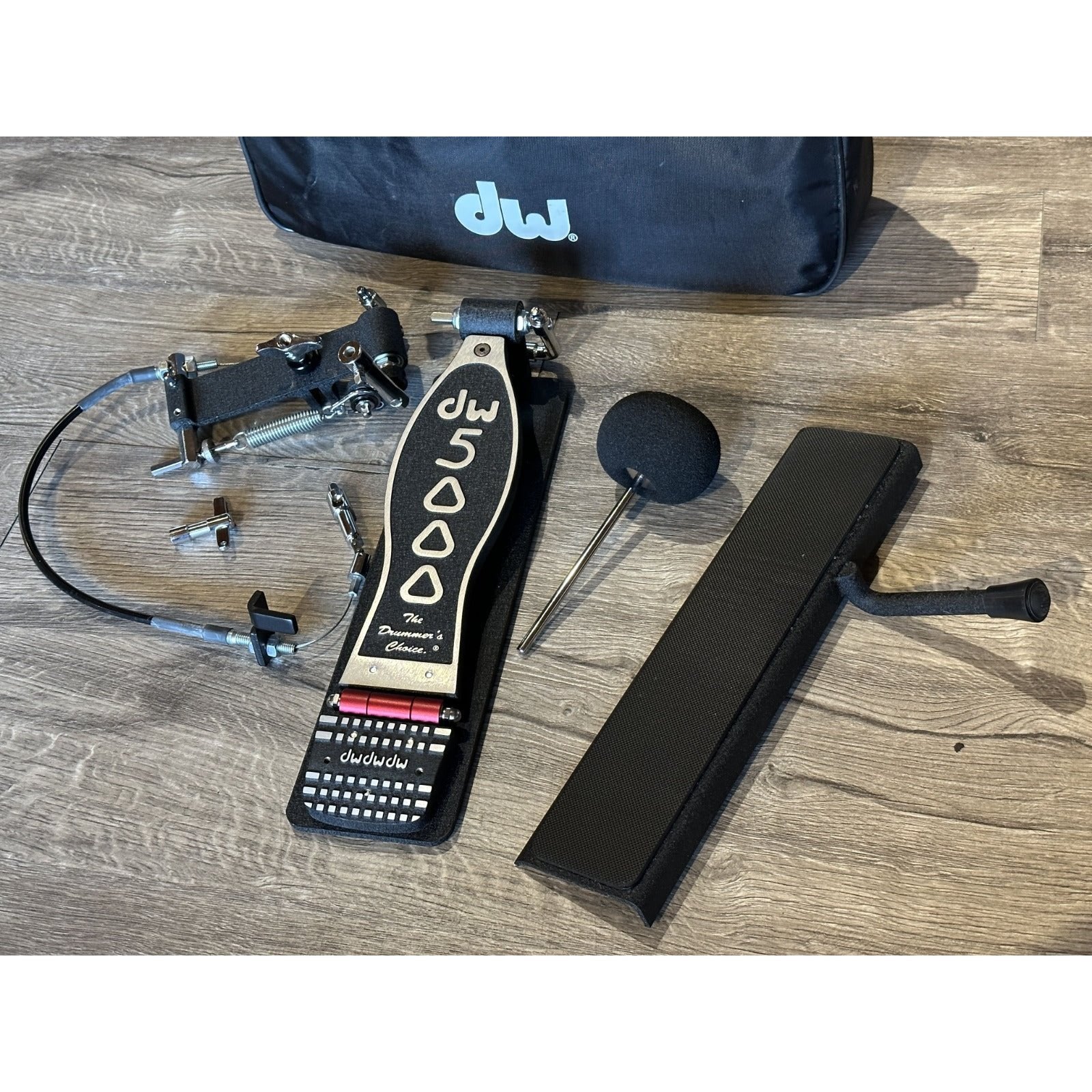 Used DW Drum Workshop 5000 Series Cajon Bass Drum Foot Pedal w/Bag
