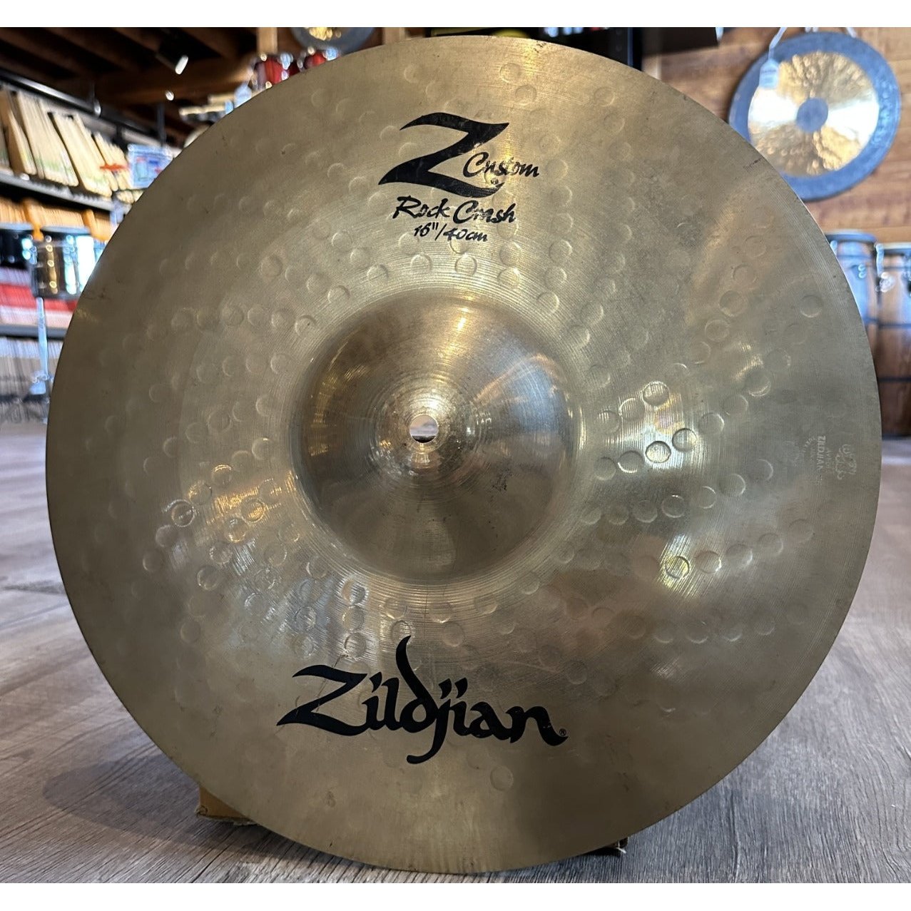 Used Zildjian Z Custom Rock Crash Cymbal 16"