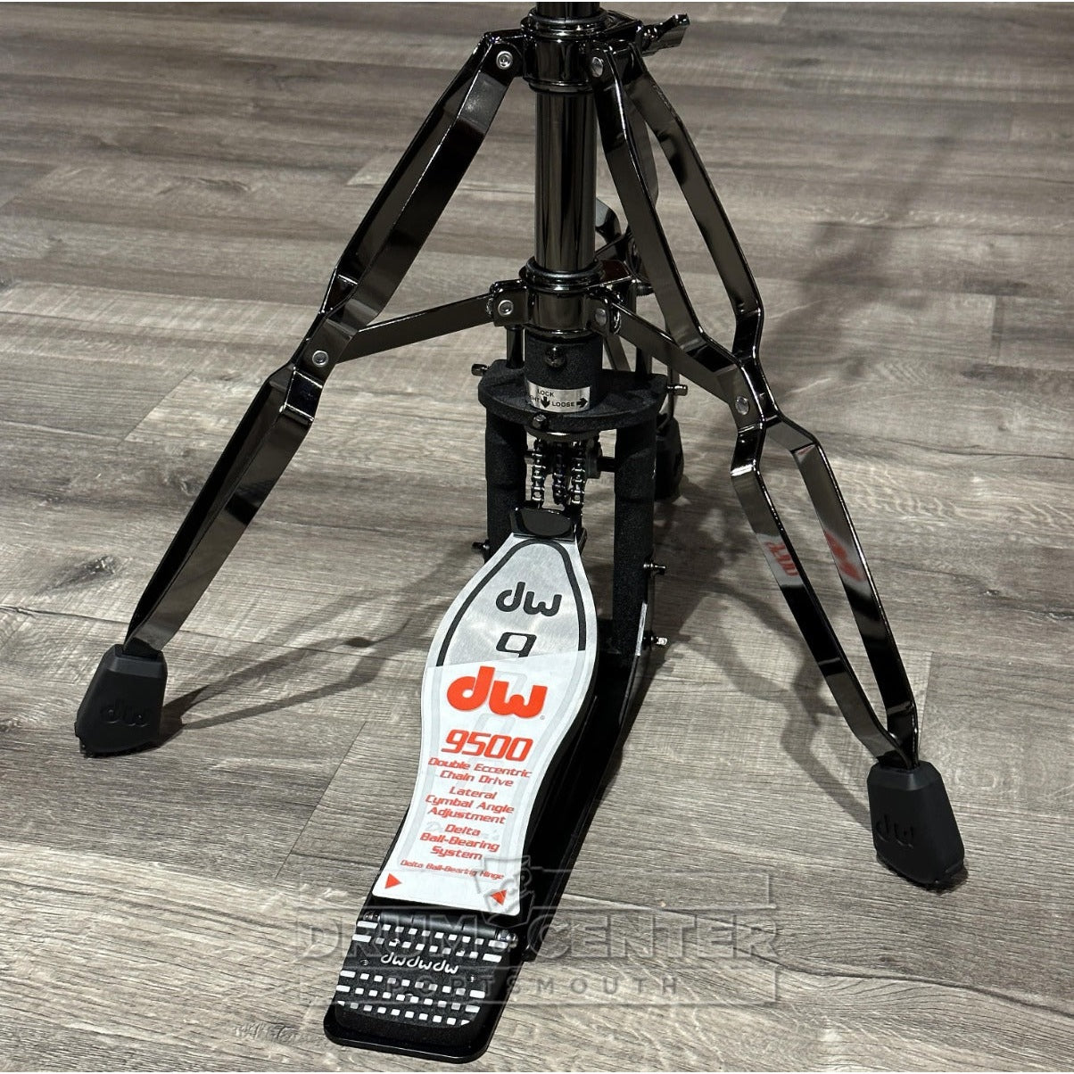 hi hat stand double bass pedal DW DWCP9500DBN 9000 Series 3-Leg Hi-Hat Stand, Black Nickel