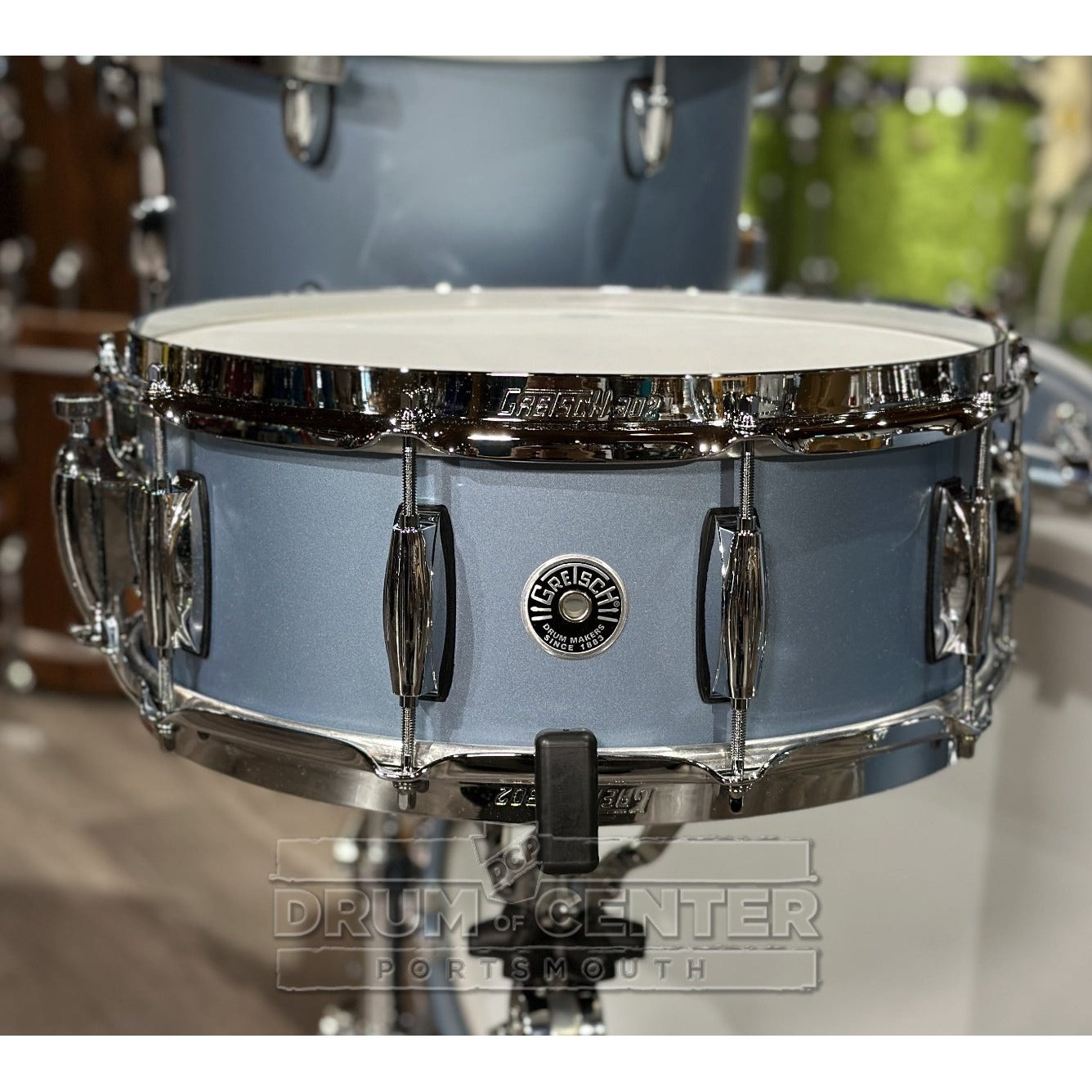 Gretsch Brooklyn 4pc Classic Drum Set Satin Ice Blue Metallic