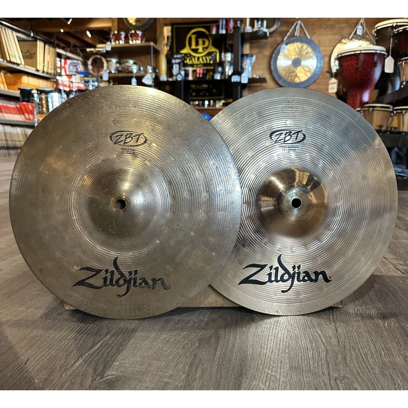 Used Zildjian ZBT Hi Hat Cymbals 13"