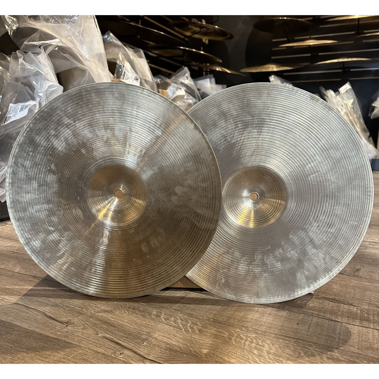 Used Zildjian New Beat Hi Hat Cymbals 14"