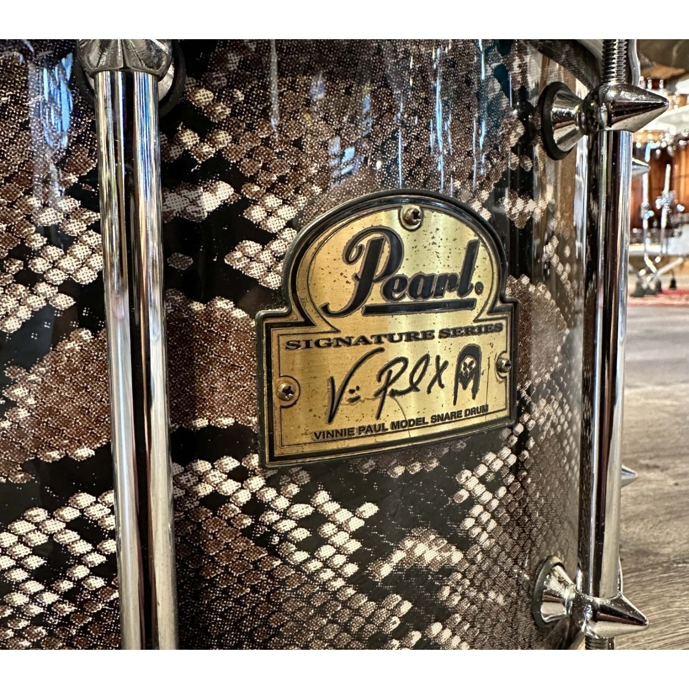 Used Pearl Signature Vinnie Paul Snare Drum 14x8