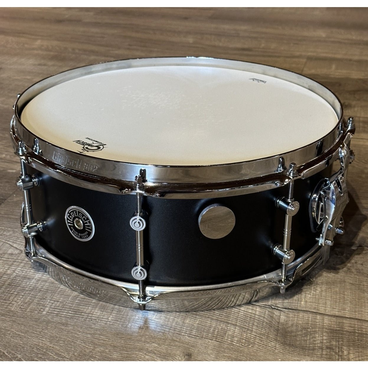 Used Gretsch Brooklyn Standard Snare Drum 14x5.5 Black Satin Metallic