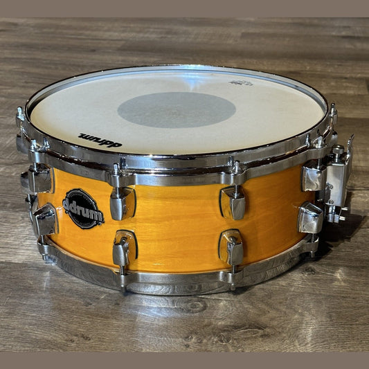 Used DDrum Dominion Ash/Birch Snare Drum 14x5.5 Amber Gloss