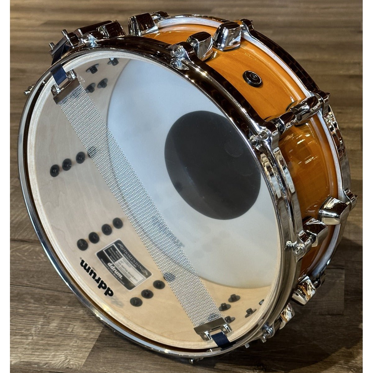 Used DDrum Dominion Ash/Birch Snare Drum 14x5.5 Amber Gloss