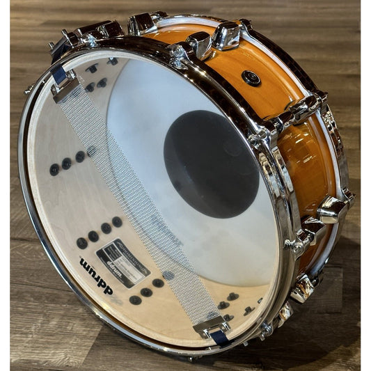 Used DDrum Dominion Ash/Birch Snare Drum 14x5.5 Amber Gloss