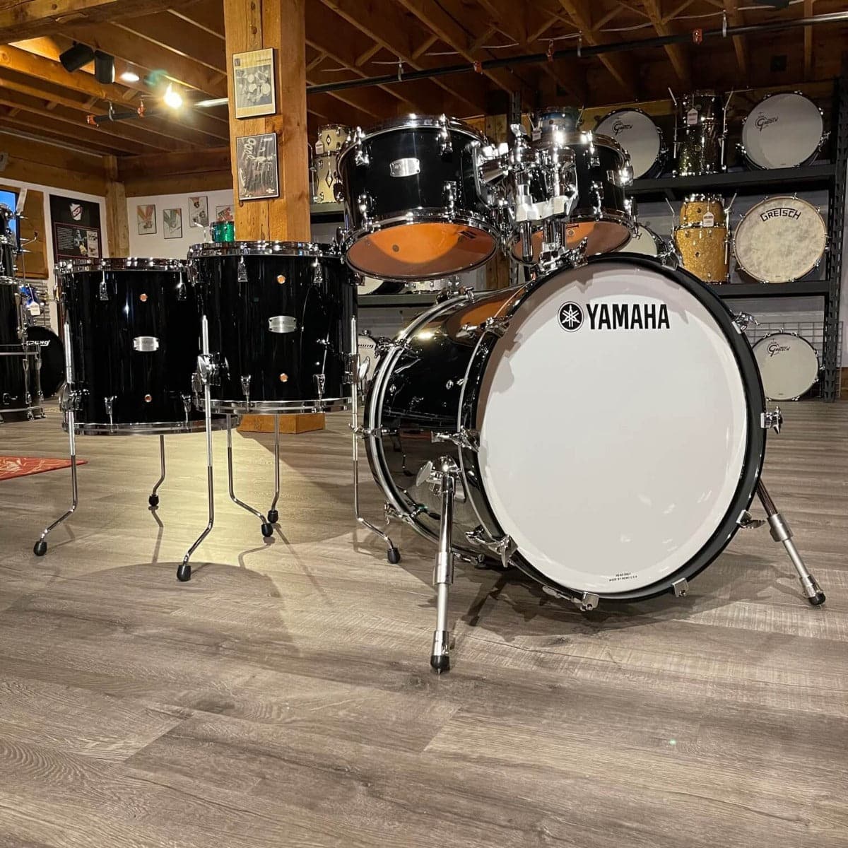 Yamaha Absolute Hybrid 5pc Drum Set - Solid Black