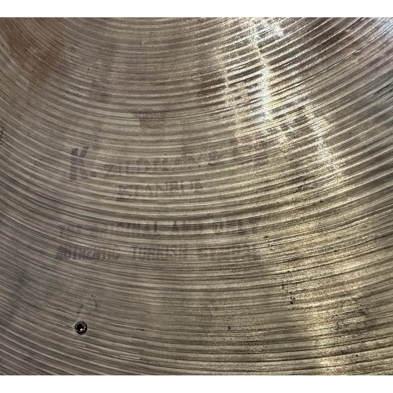 Used Vintage K Istanbul Zildjian Medium Cymbal w/Rivets 18 - 1728 grams