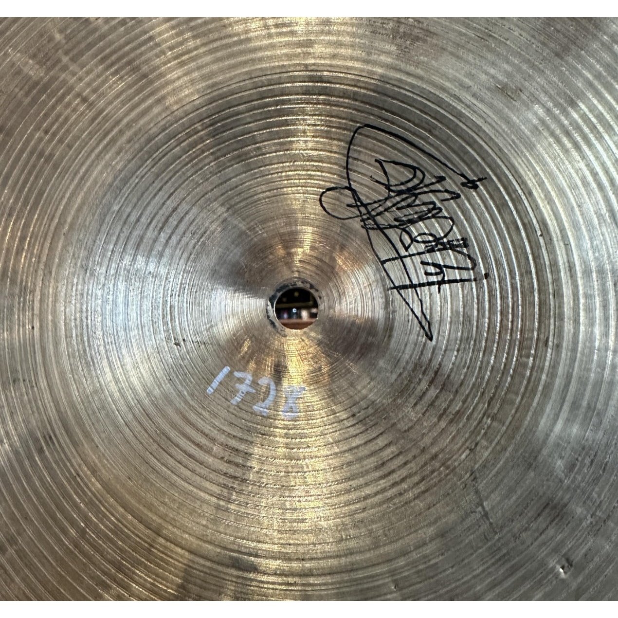 Used Vintage K Istanbul Zildjian Medium Cymbal w/Rivets 18 - 1728 grams