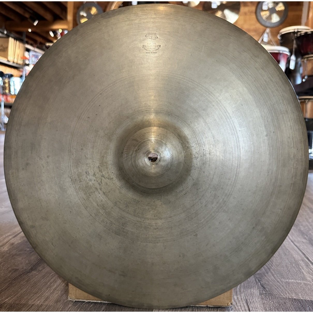 Used Vintage Zildjian Transition Stamp A A Crash Cymbal 16 - 865 grams