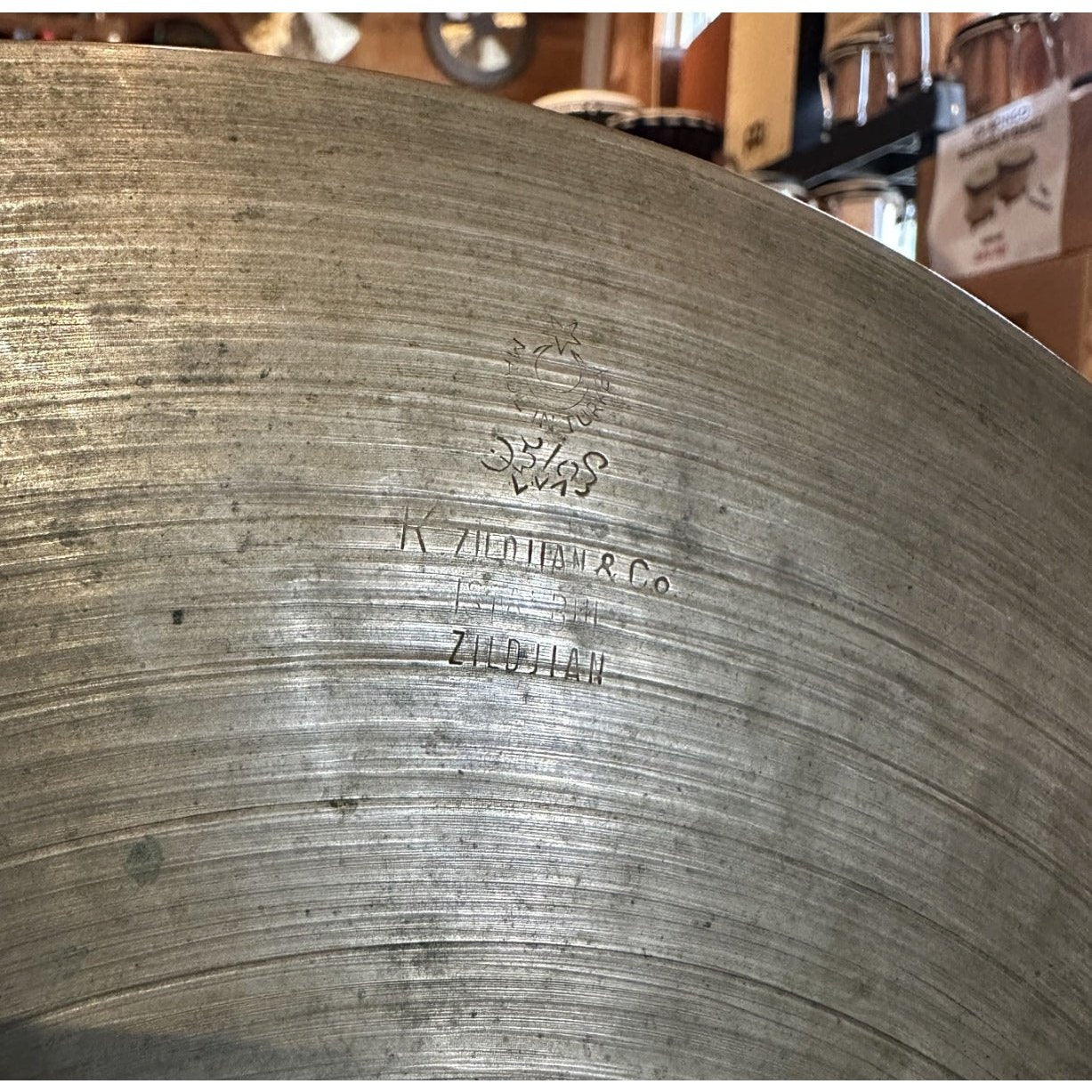 Used Vintage K Istanbul Zildjian Hi Hat Cymbal 14 - 926 grams