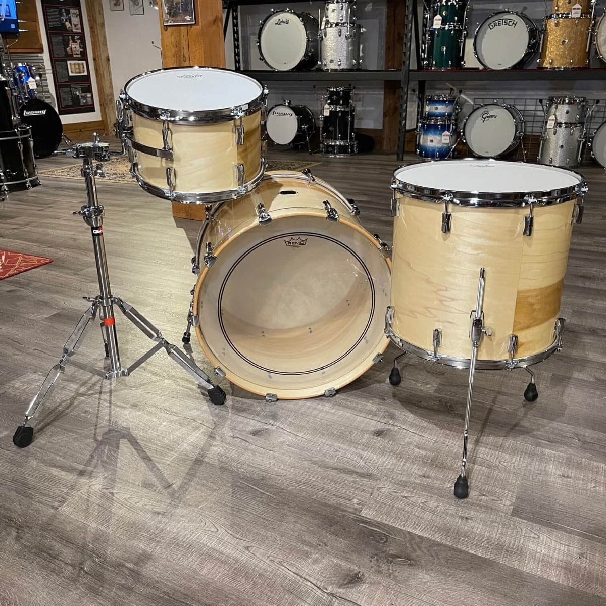 Noble & Cooley Union 3pc Drum Set - Natural Gloss