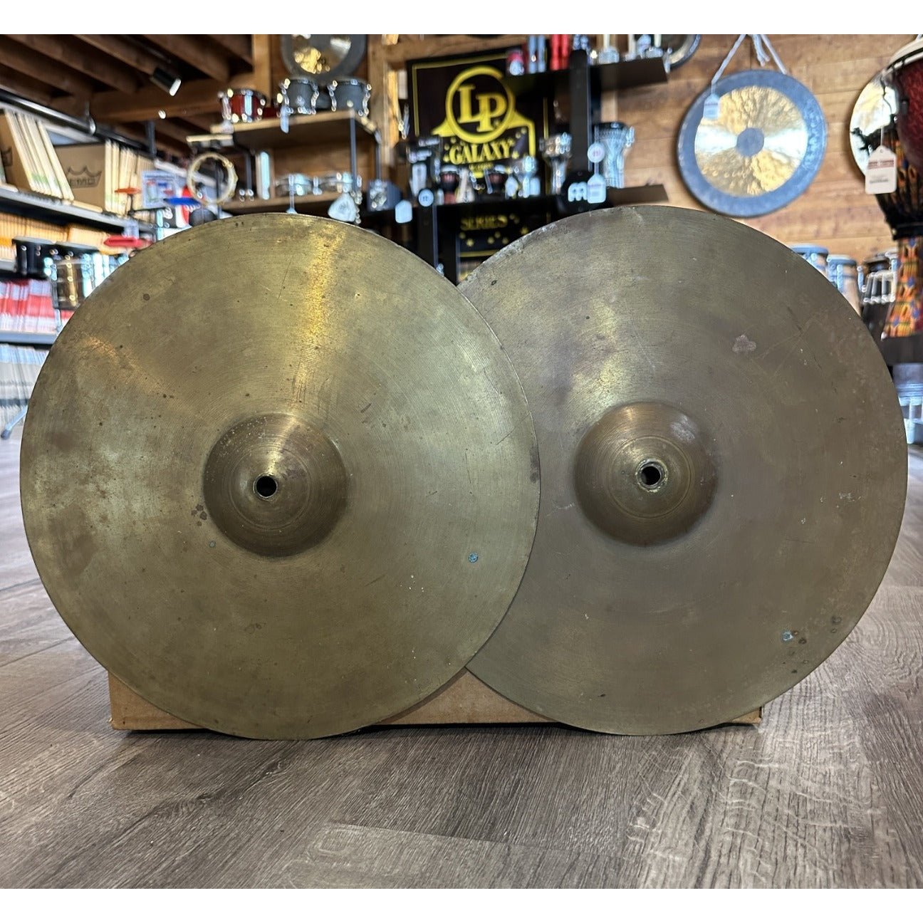Used Vintage Leedy Hi Hat Cymbals 12
