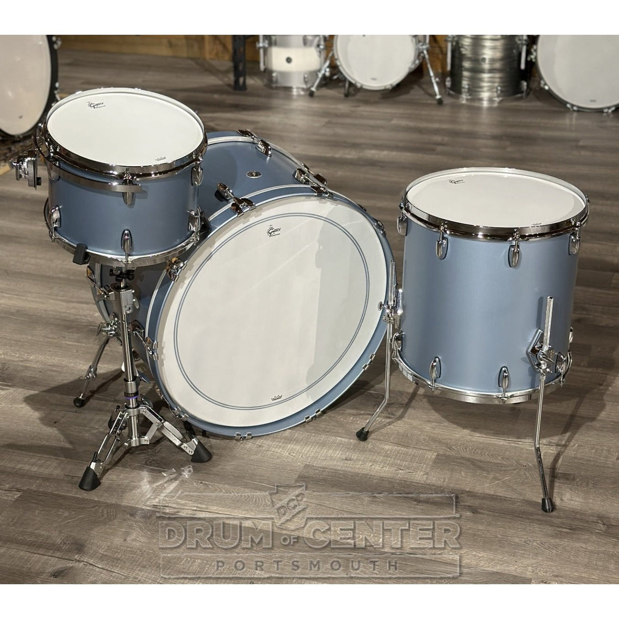 Gretsch Brooklyn 3pc Drum Set w/26BD Satin Ice Blue Metallic