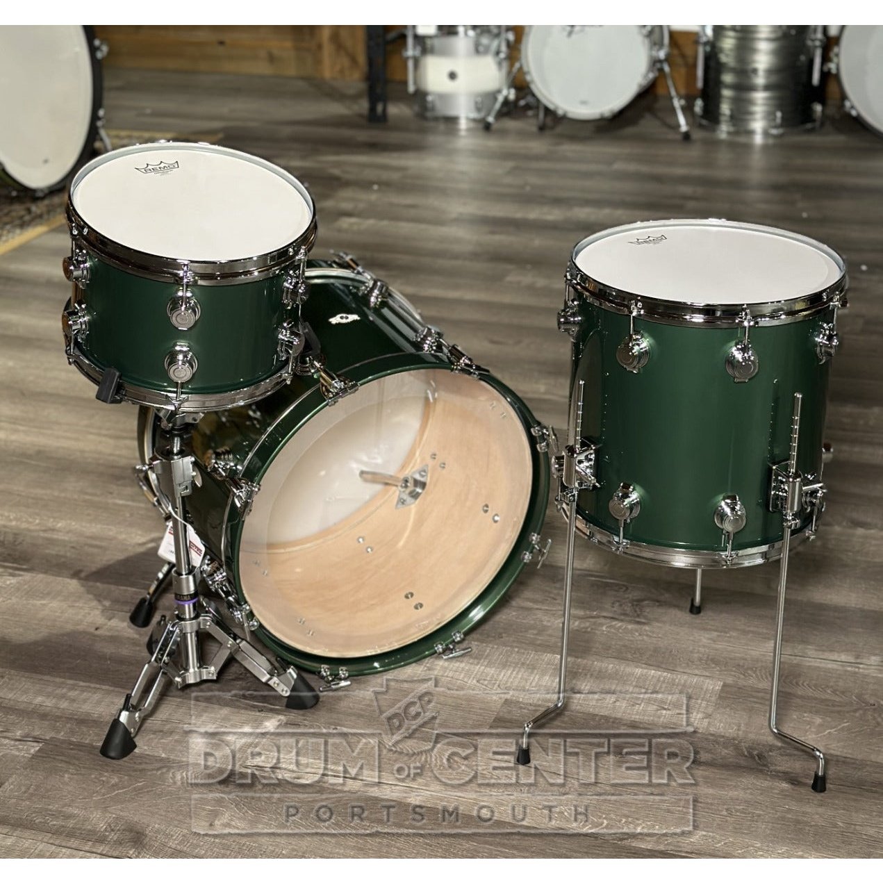 George Way Aristocrat Studio 3pc Drum Set 20/12/14 Kaddy Green