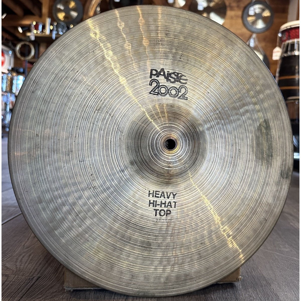 Used Vintage Paiste 2002 Black Label Heavy Hi Hats 14