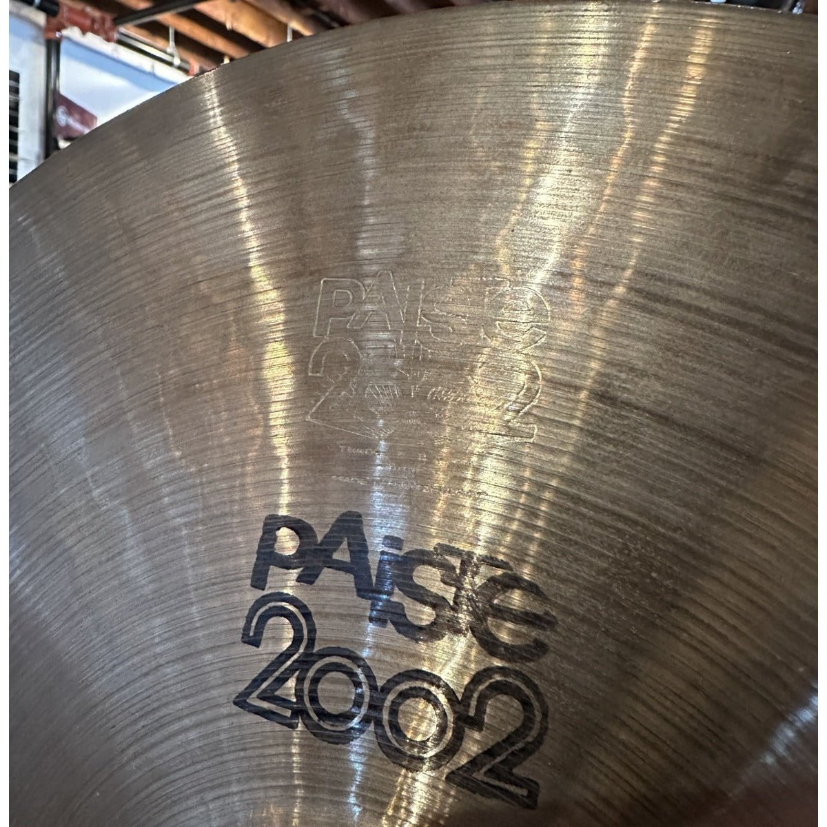 Used Vintage Paiste 2002 Black Label Heavy Hi Hats 14