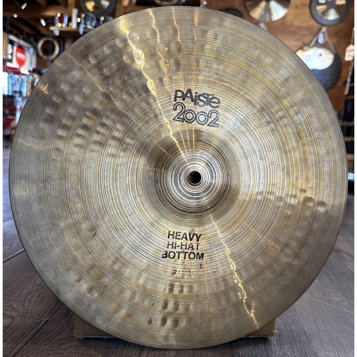 Used Vintage Paiste 2002 Black Label Heavy Hi Hats 14
