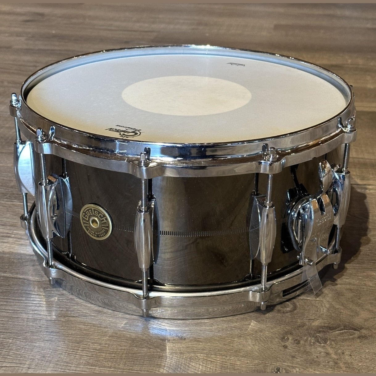 Used Gretsch USA Custom Solid Steel Snare Drum 14x6.5
