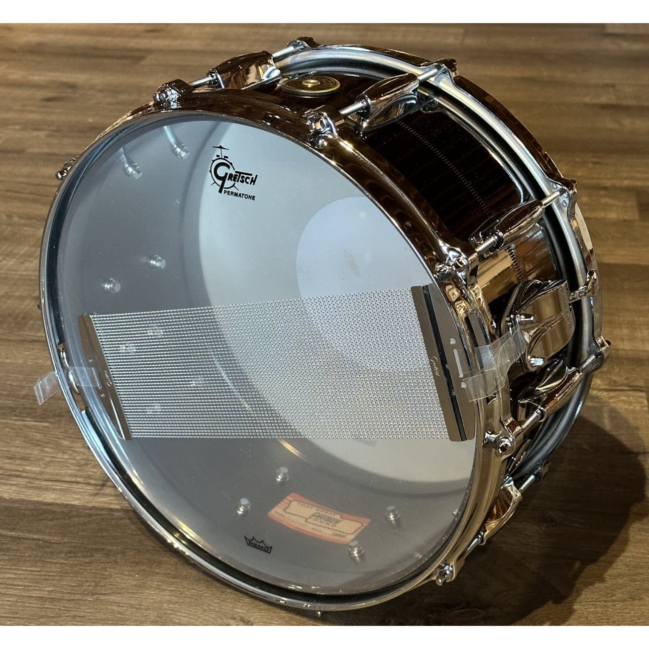 Used Gretsch USA Custom Solid Steel Snare Drum 14x6.5