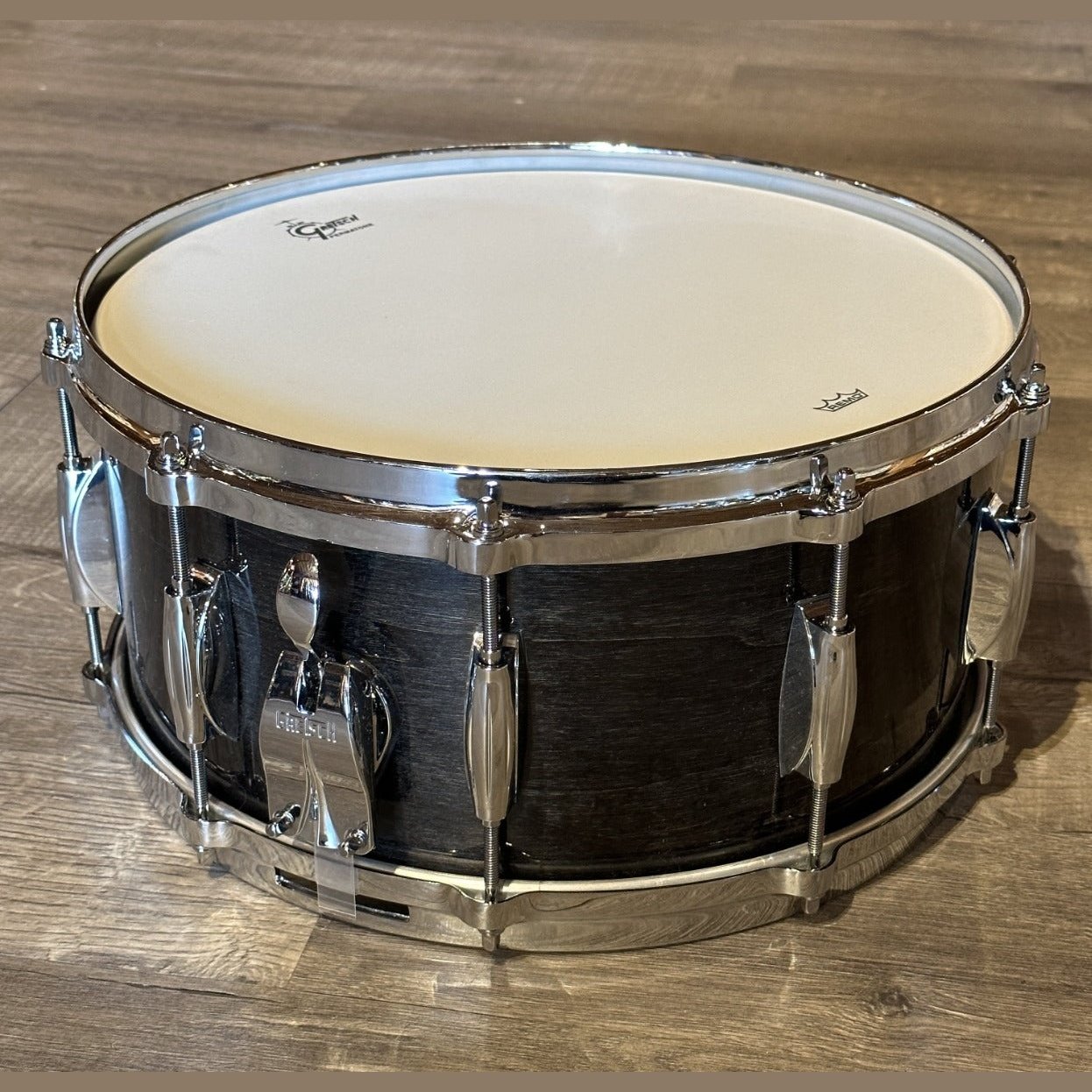 Used Gretsch USA Custom Ridgeland Snare Drum Gloss Ebony 14x6.5