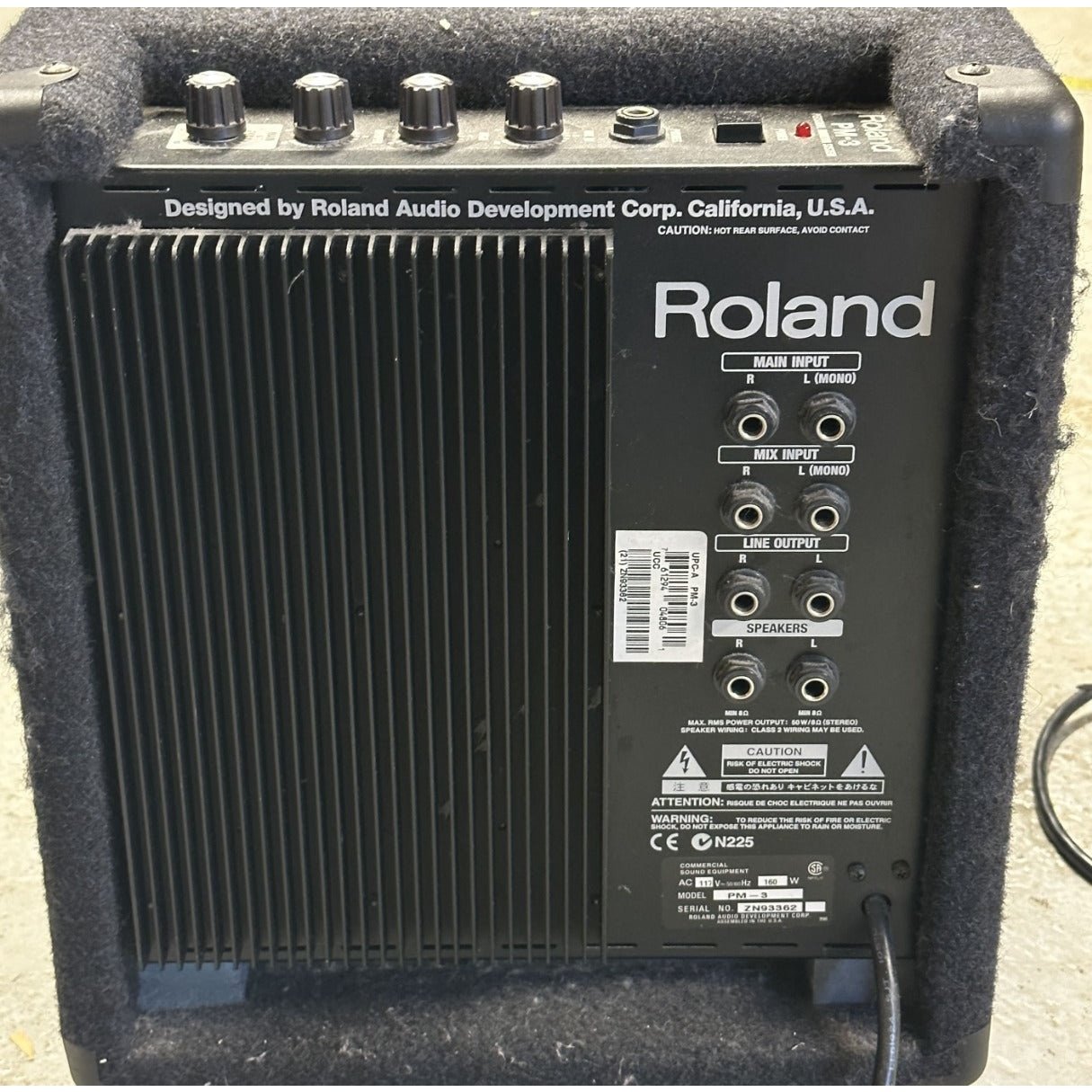 Used Roland PM-3 V-Drum Personal Monitoring System