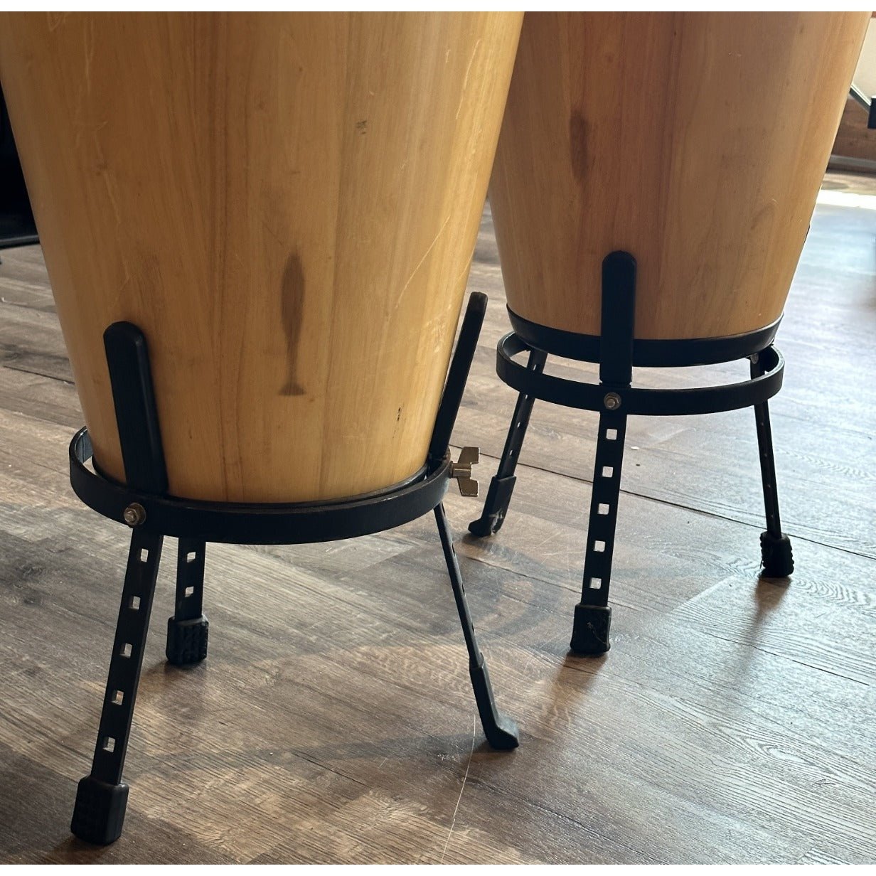 Used Meinl Conga Set w/Stands