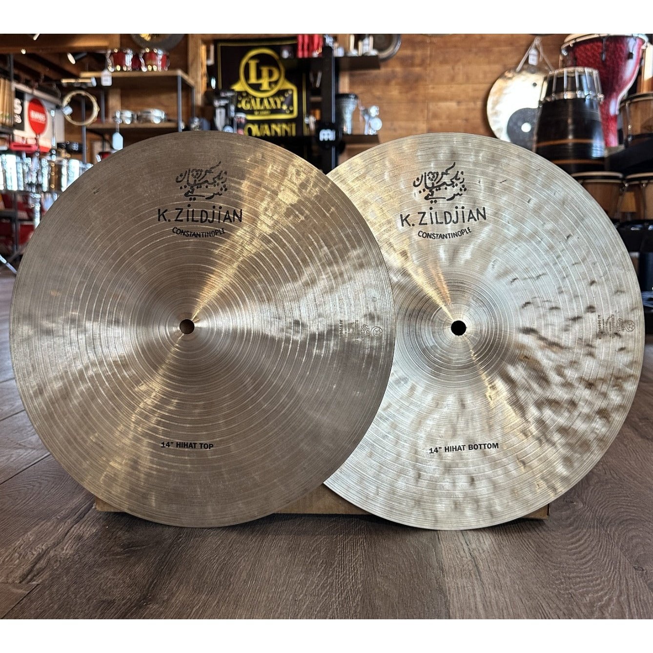 Used Zildjian K Constantinople Hi Hat Cymbals 14" 916/1248g